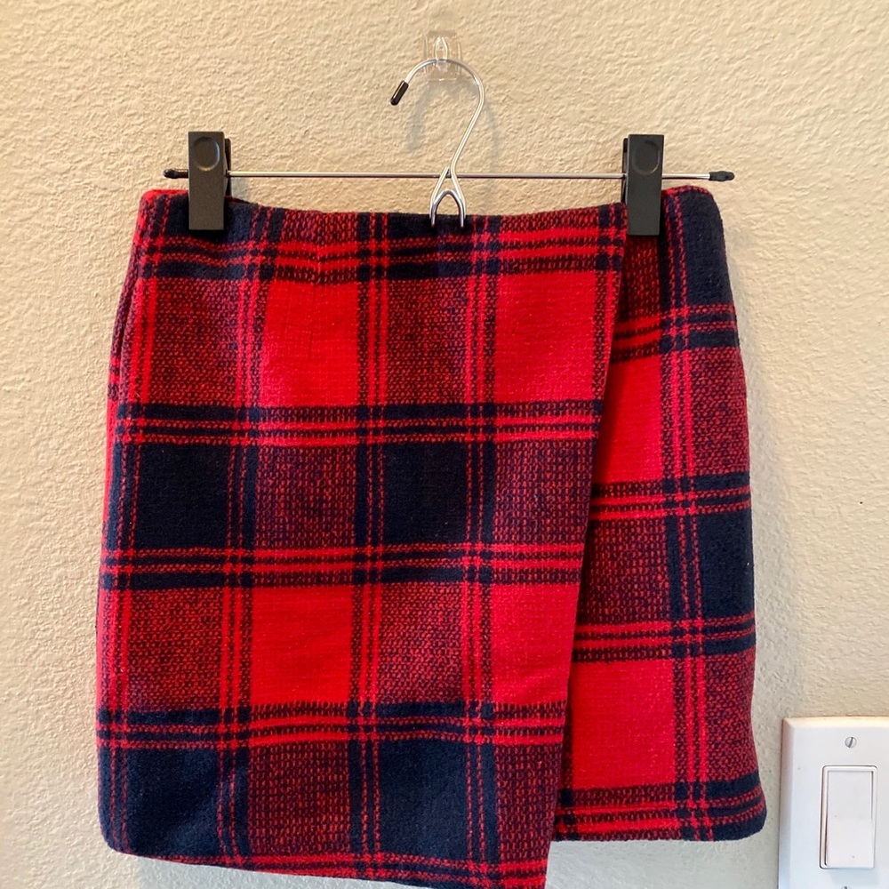 Flannel Design Mini Skirt